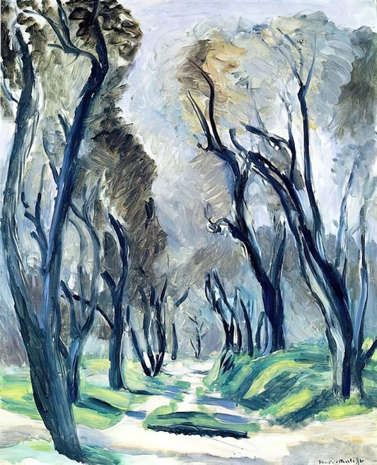 Jazz 1947 by Henri Matisse: The Master's Revolutionary Cut-Out Book - THE PATH OF OLIVE TREES 1920 by Henri Matisse