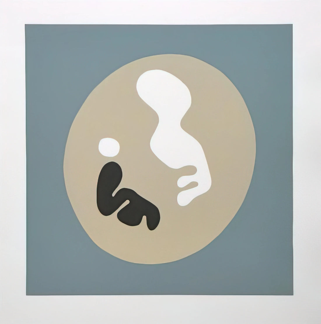 Jean Arp Canvas: Exploring the Organic Abstraction of a Modernist Master - The Sun Recircled by Jean Arp