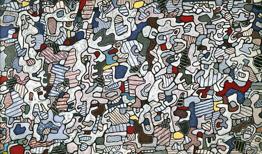 Jean Dubuffet Painting: A Deep Dive into the Visionary World of Art Brut - L HOURLOUPE 1966 by Jean Dubuffet