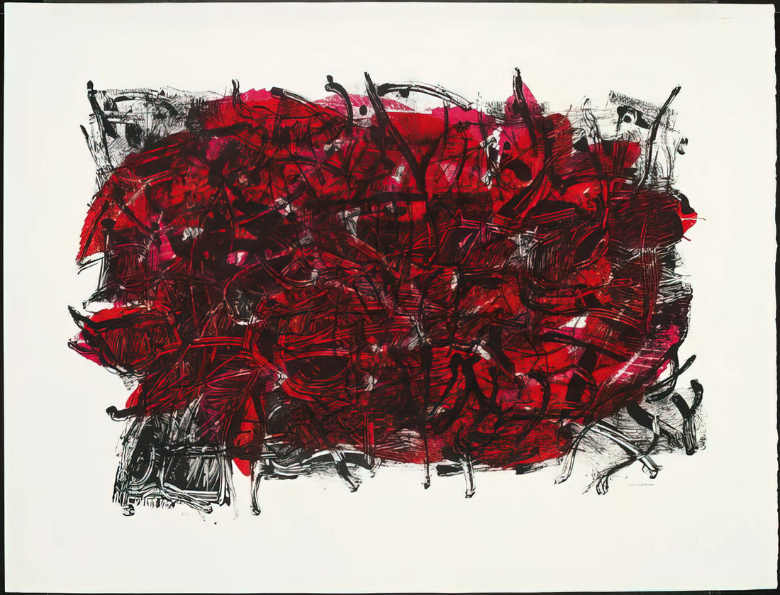 Jean-Paul Riopelle: The Canadian Master of Lyrical Abstraction - Leaves III 1967 by Jean-Paul Riopelle