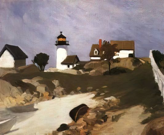 Jo Hopper: The Artist Behind the Scenes and Her Enduring Influence - Squam Light by Edward Hopper