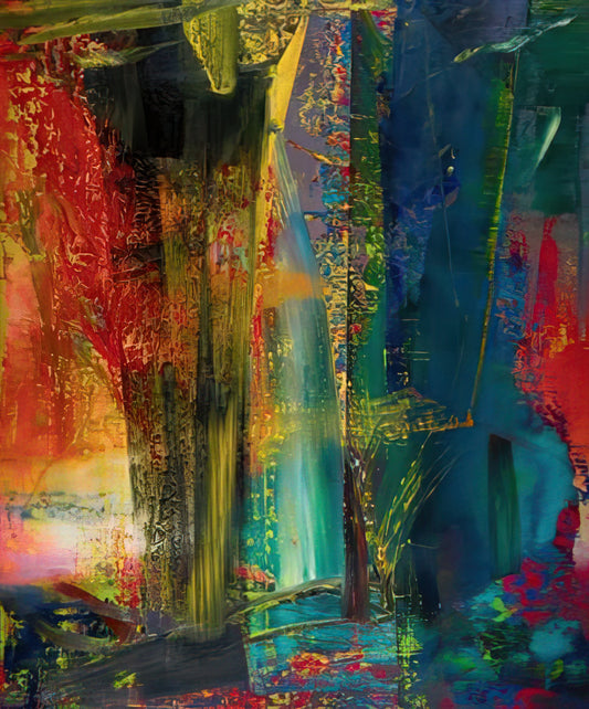 Joe Hage and Gerhard Richter: The Collector's Journey Through Abstract Mastery - ABSTRACT PAINTING 599 1986 by Gerhard Richter