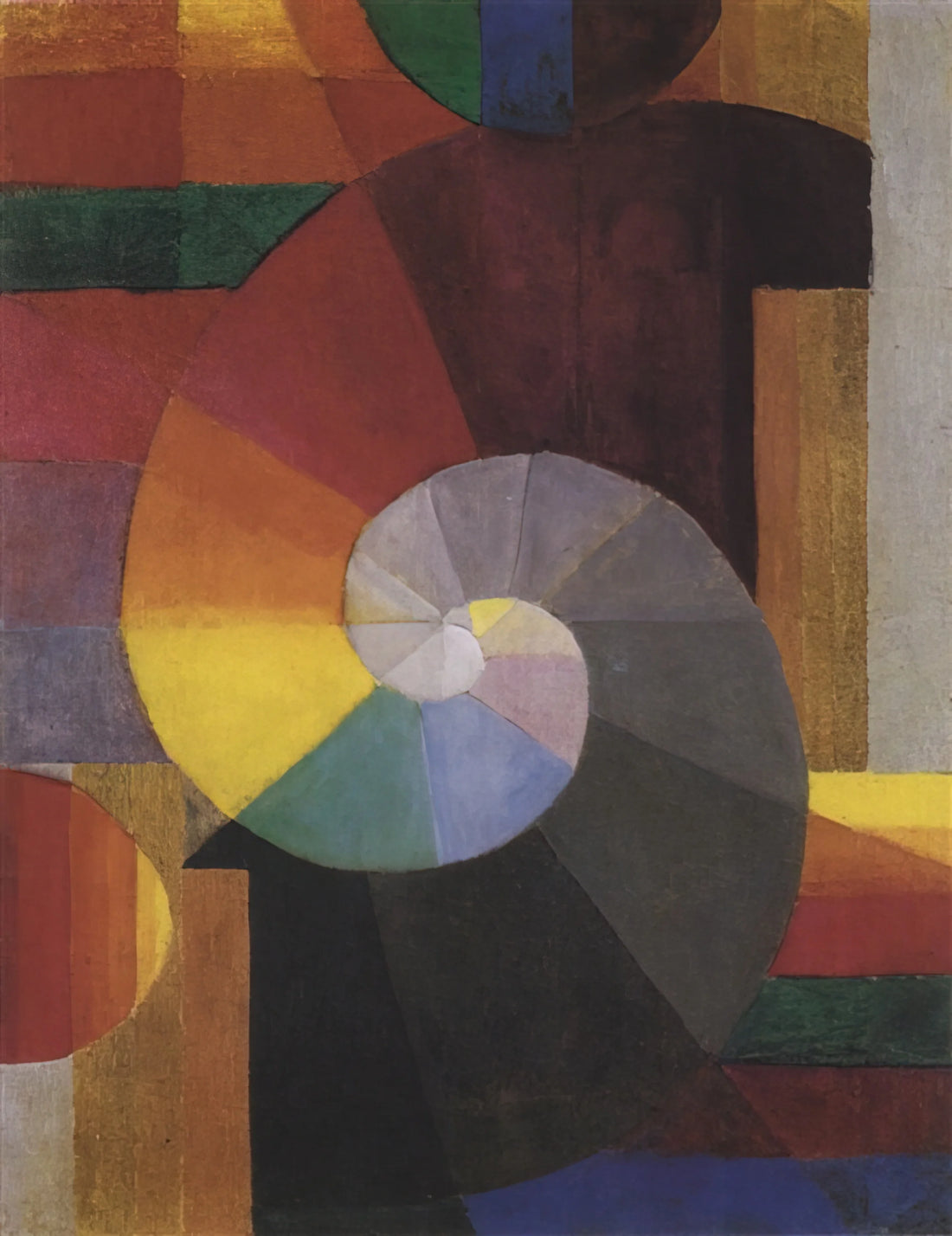 Johannes Itten Paintings: A Deep Dive into the Bauhaus Master's Color Theory and Abstract Vision - The Meeting by Johannes Itten