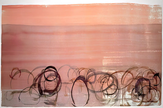 John Cage Two2: Exploring the Avant-Garde Composer's Visual Art Legacy - New River Watercolor, Series IV, #4 - 1988 by John Cage