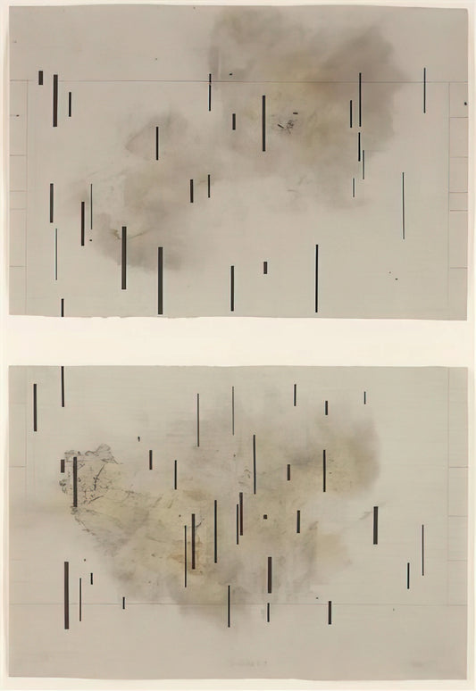 John Cage & The Beatles: The Unlikely Intersection of Avant-Garde and Pop Culture - Global Village 37-48 Diptych - 1989 by John Cage