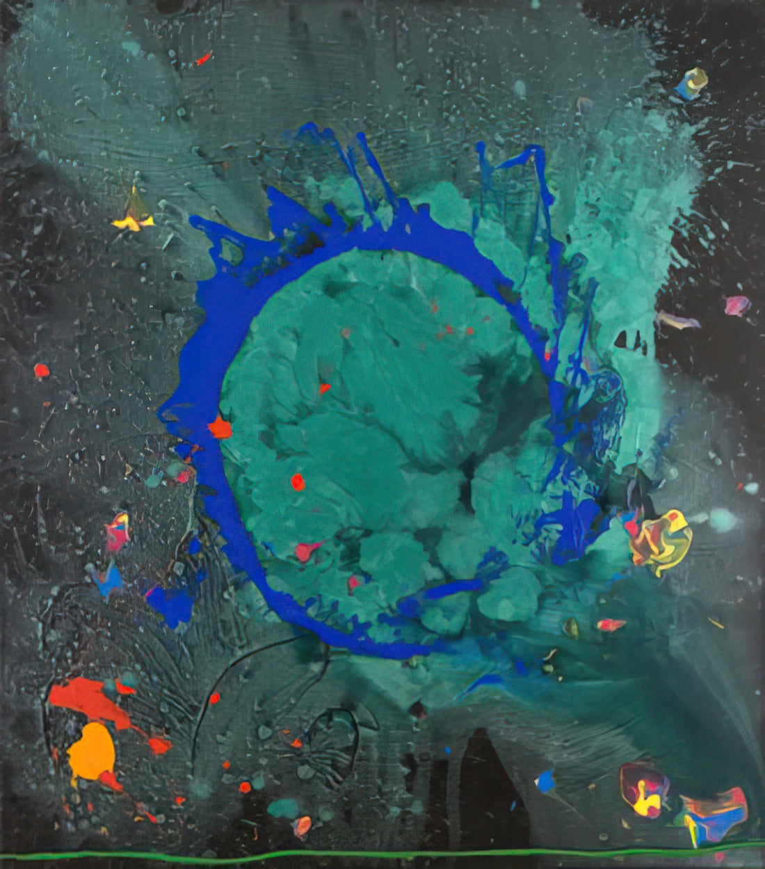 John Hoyland Reproductions: A Guide to Collecting Museum-Quality Prints of a British Abstract Master - Jade Buddha 23.07.08 - 2008 by John Hoyland