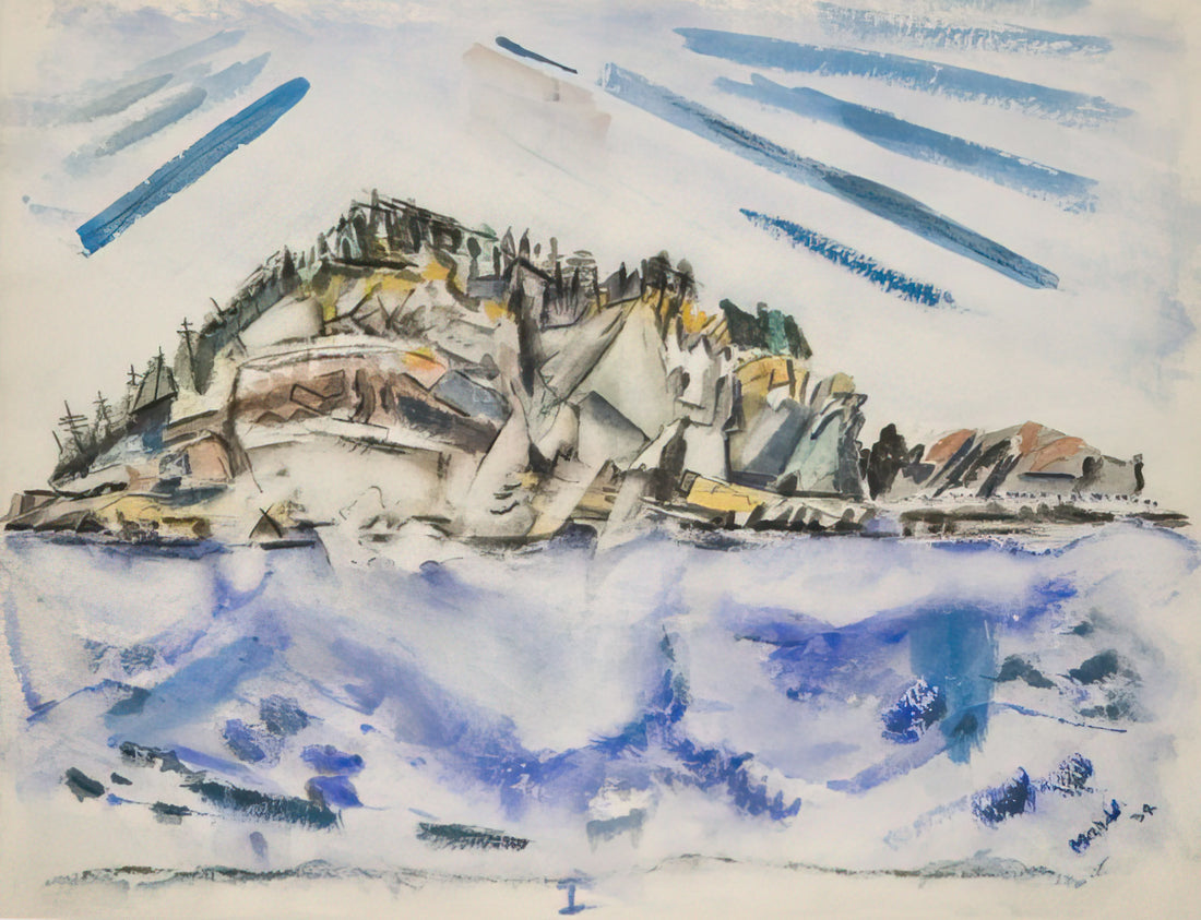 John Marin Prints: Capturing the American Landscape Through Modernist Watercolor - Island Ship’s Stern - 1934 by John Marin