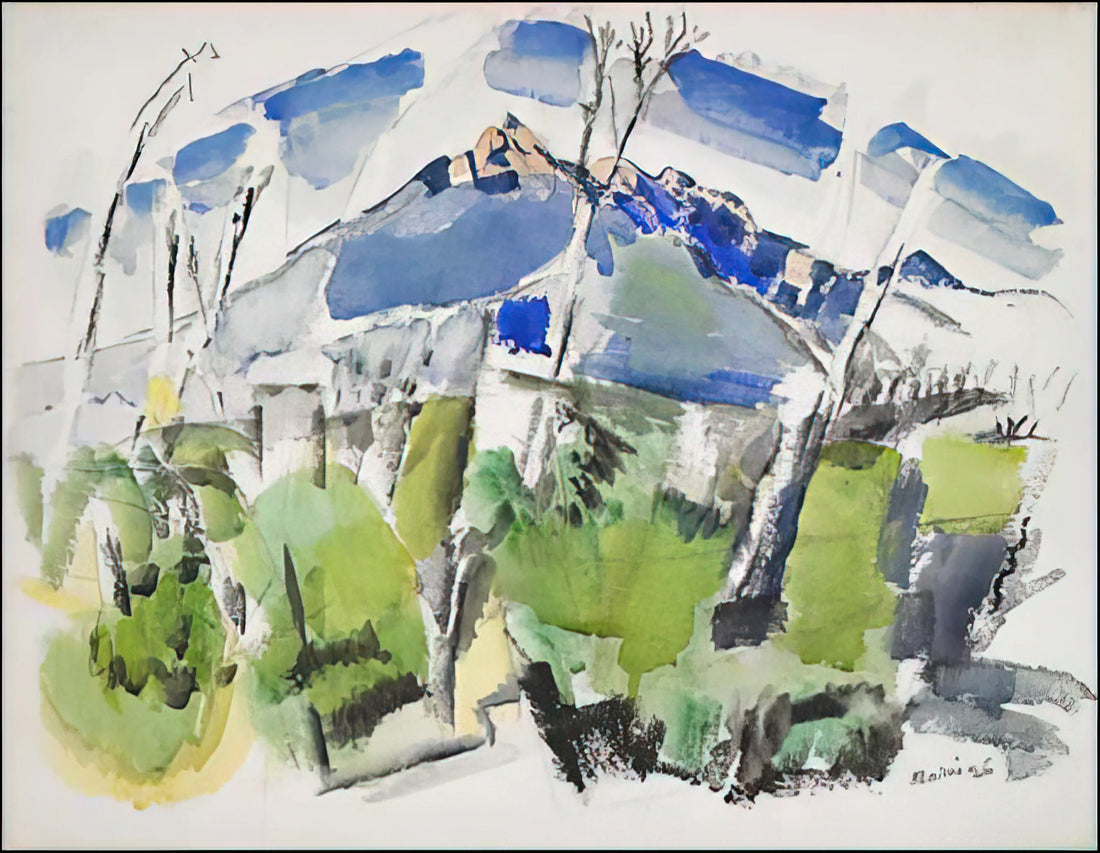 John Marin Watercolor Prints: The Dynamic Energy of American Modernism - Mt. Chocorua No. 1 - 1926 by John Marin