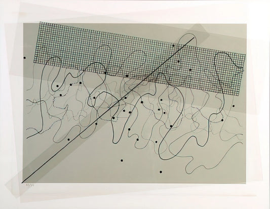John Milton Cage: The Avant-Garde Composer Who Redefined Art and Silence - Fontana Mix Light Grey - 1981 by John Cage