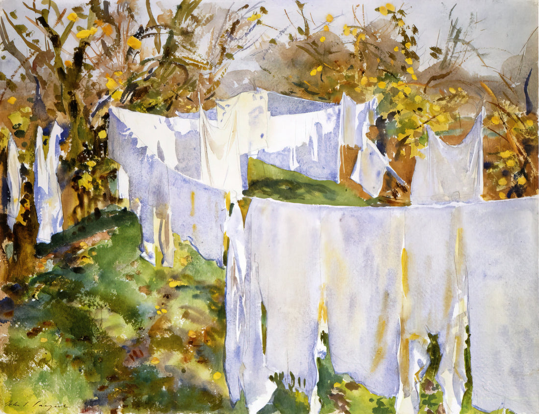 John Singer Sargent Oil Paintings: Mastery of Light, Character, and the Modern Portrait - La Biancheria by John Singer Sargent