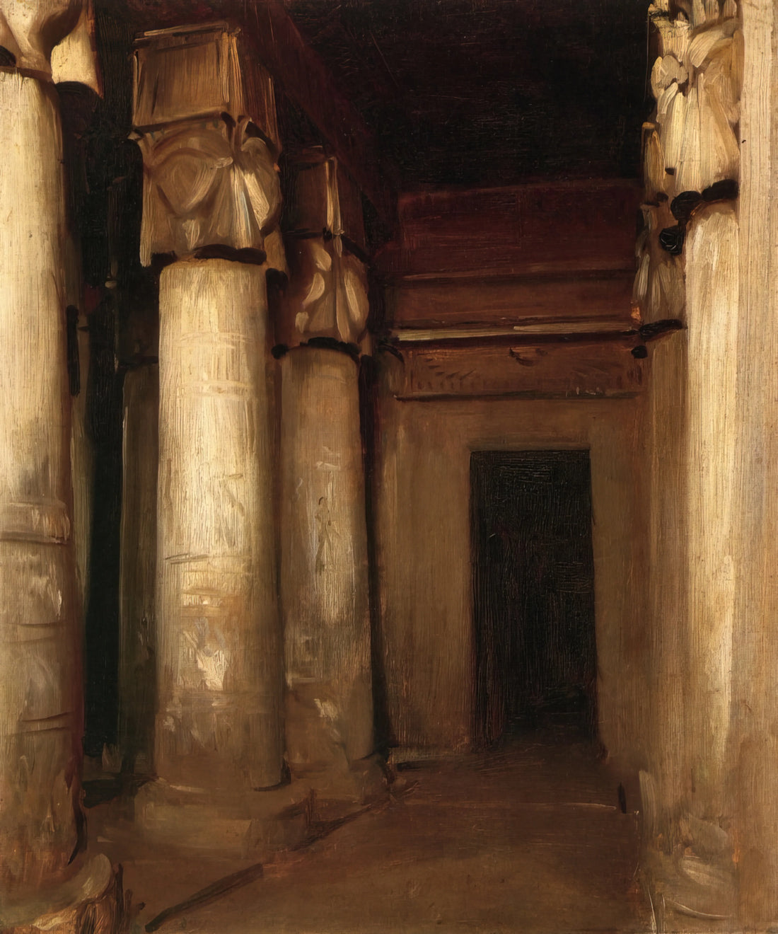 John Singer Sargent Paintings: A Master of Portraiture and Light - Temple of Denderah by John Singer Sargent