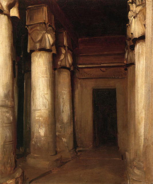 John Singer Sargent Paintings: A Master of Portraiture and Light - Temple of Denderah by John Singer Sargent