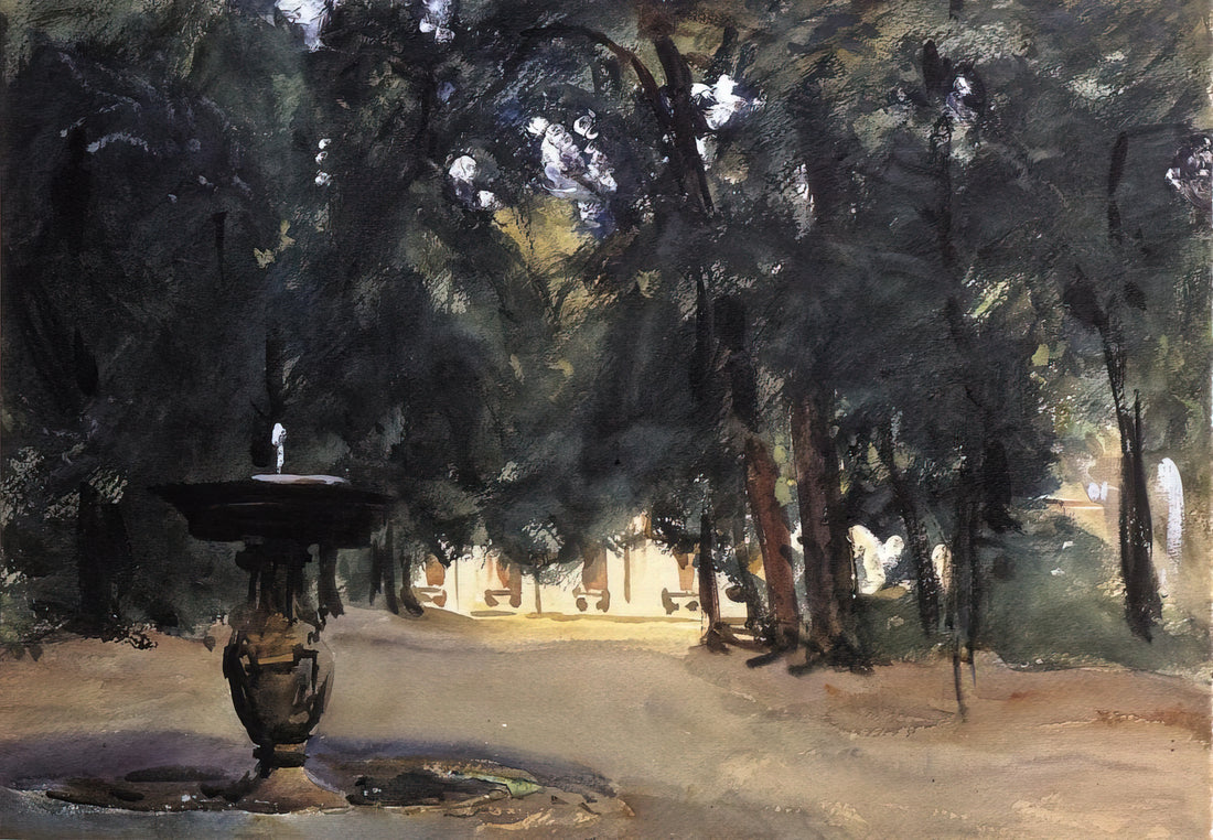 John Singer Sargent (1856–1925): The Master Portraitist of the Gilded Age - Villa Torlonia Fountain by John Singer Sargent