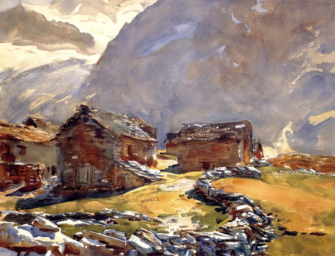 John Singer Sargent at the Met Museum: A Master of Portraiture and Light - Simplon Pass Chalets by John Singer Sargent