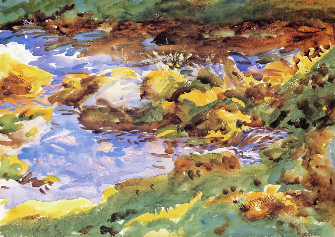 John Singer Sargent: The Master Portraitist and His Enduring Legacy in Art Prints - The Alps Val D'Aosta, Purtud by John Singer Sargent