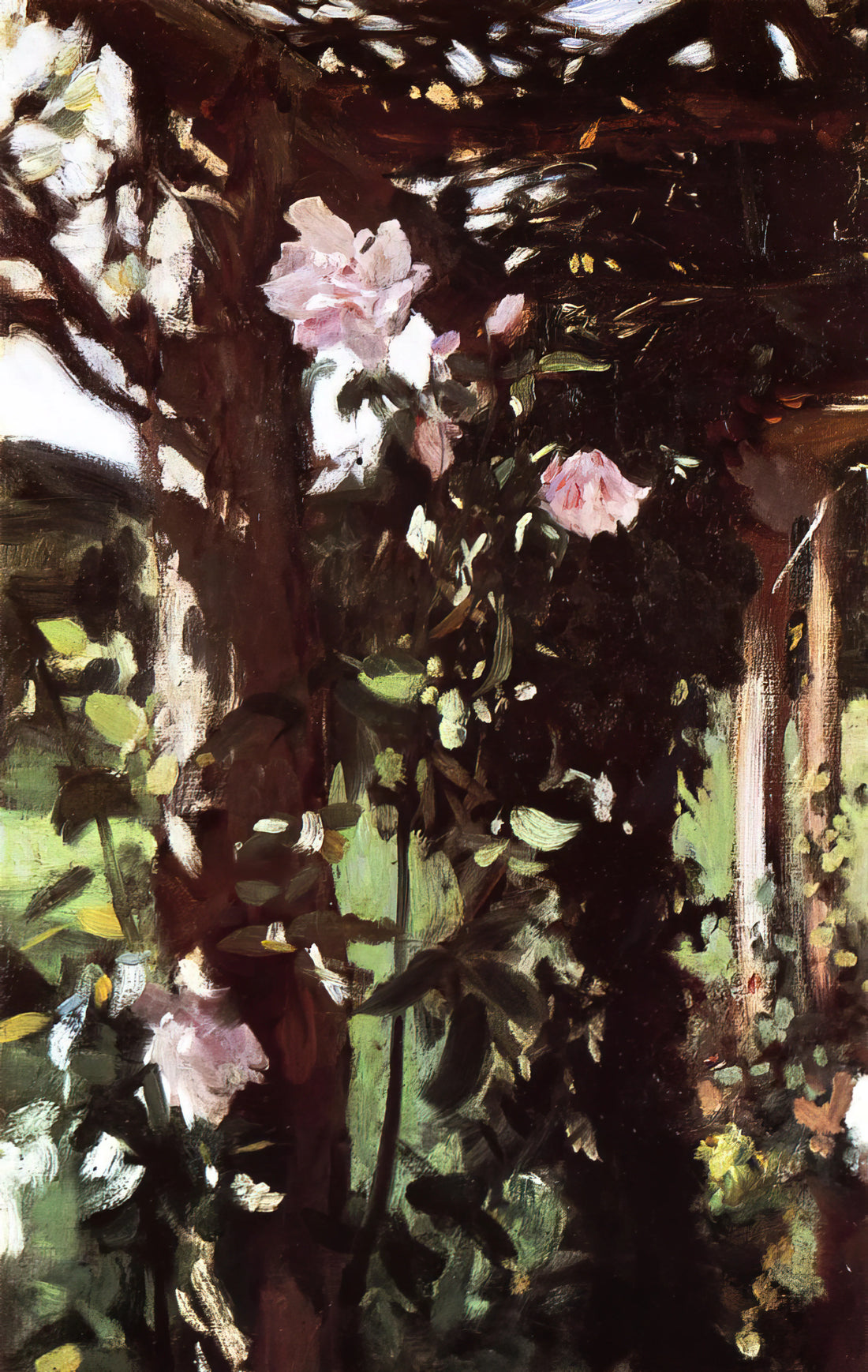 John Singer Sargent: The Master Portraitist of the Gilded Age - A Rose Trellis Roses at Oxfordshire by John Singer Sargent