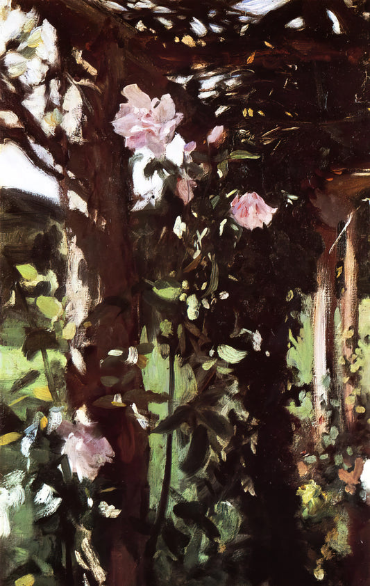 John Singer Sargent: The Master Portraitist of the Gilded Age - A Rose Trellis Roses at Oxfordshire by John Singer Sargent