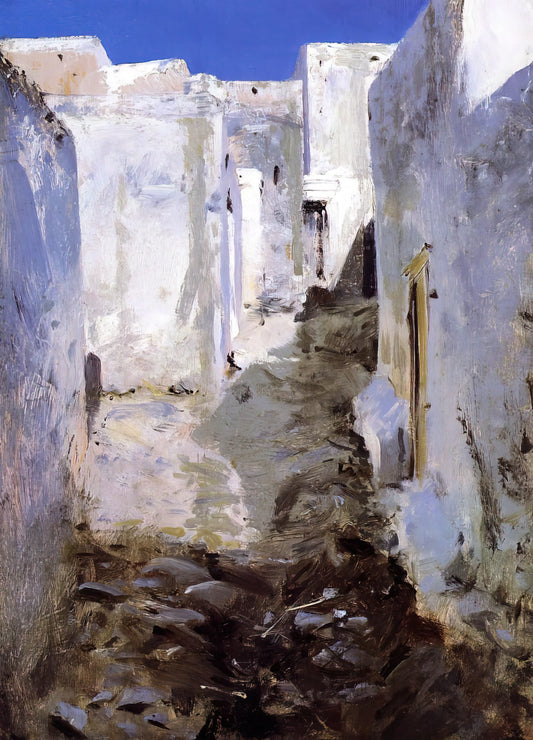 John Singer Sargent's 'Strapless': A Masterpiece of Portraiture and Modernity - A Street in Algiers by John Singer Sargent