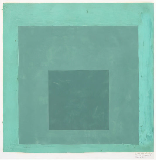 Josef Albers Original: A Collector's Guide to Authenticity, Value, and Legacy - STUDY FOR HOMAGE TO THE SQUARE 1 by Josef Albers