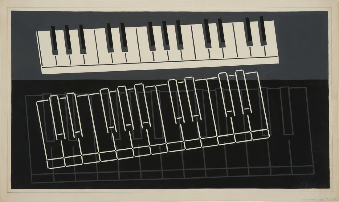 Josef Albers and the Bauhaus: A Revolutionary Legacy in Modern Art - PIANO KEYS 1932 by Josef Albers