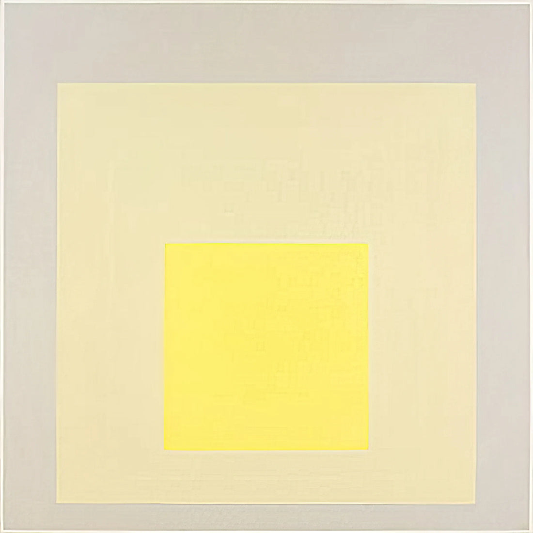 Josef Albers at MoMA: A Legacy of Color Theory and Modernist Innovation - HOMAGE TO THE SQUARE AMALGAMATING 1971 by Josef Albers