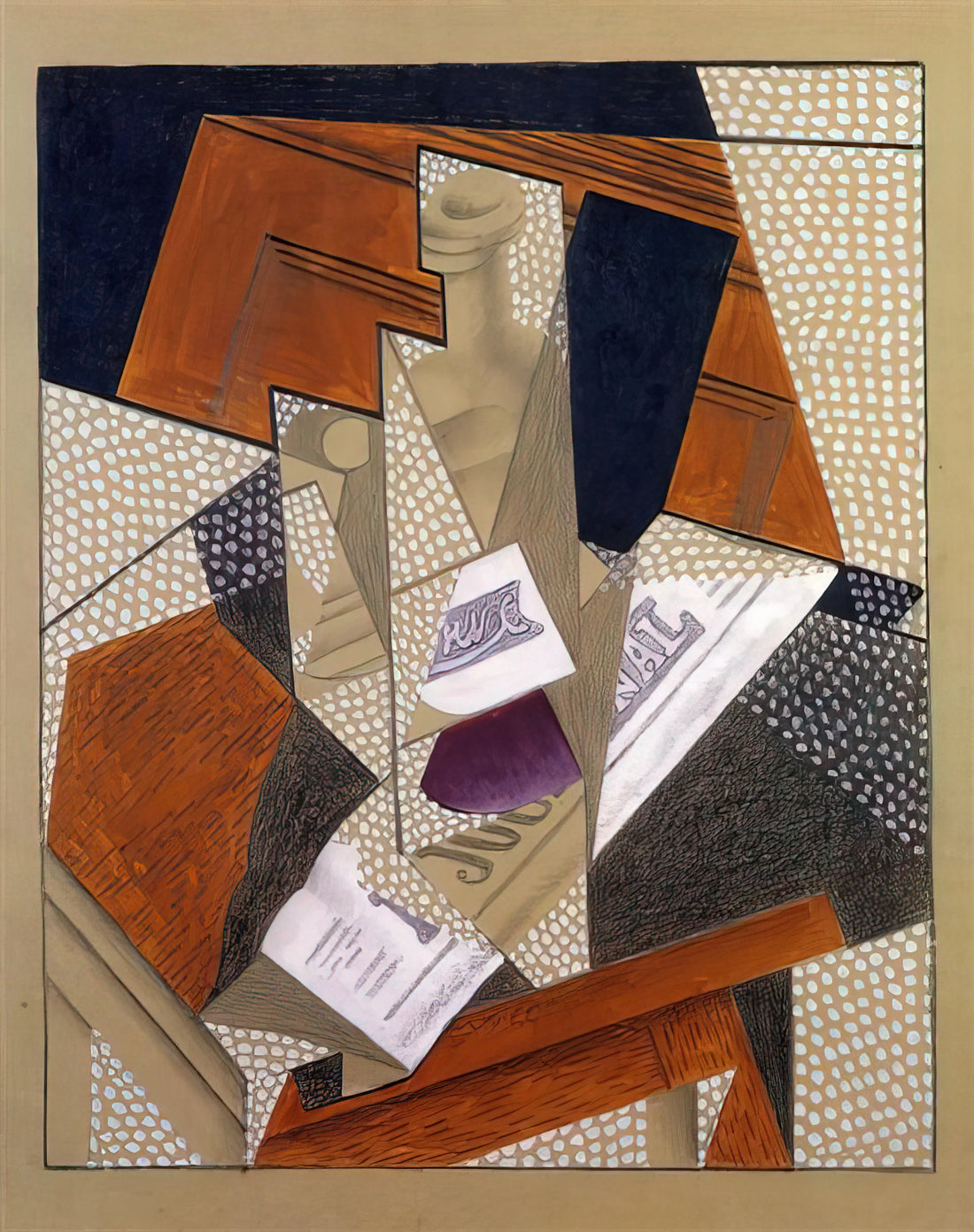 Juan Gris, Violin and Guitar: A Cubist Masterpiece of Form and Harmony - BOTTLE by Juan Gris