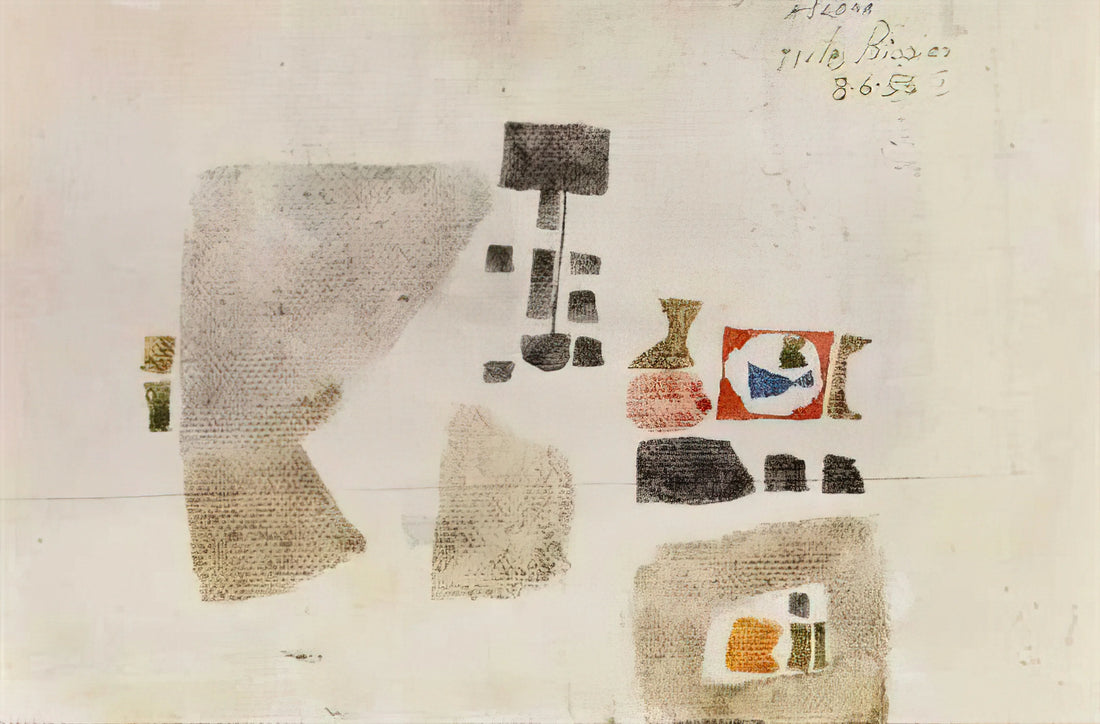 Jules Bissier: The Quiet Master of Lyrical Abstraction - Komposition - 1956 by Julius Bissier