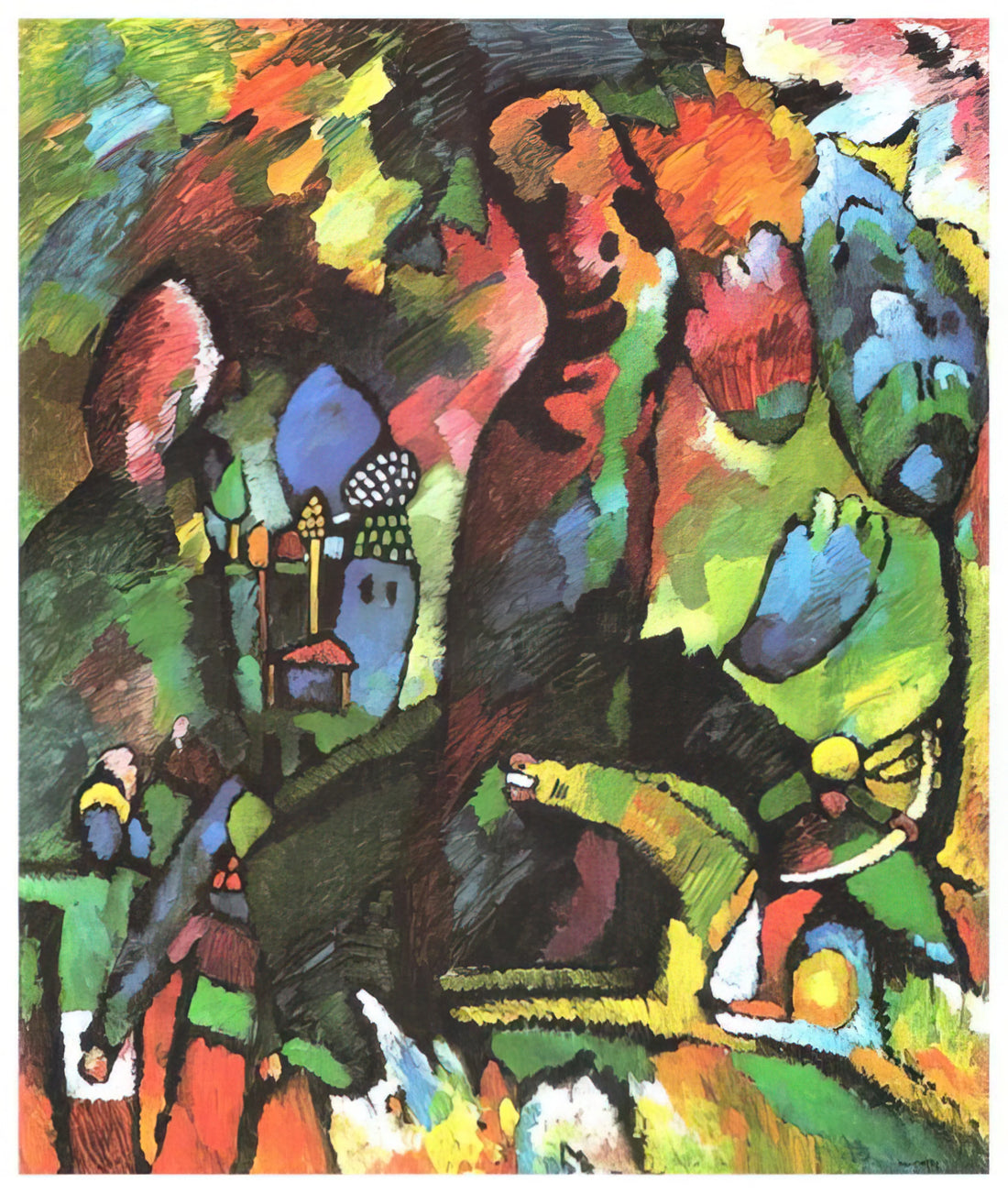 Kandinsky Framed Prints: The Ultimate Guide to Owning Abstract Expressionism - PICTURE WITH ARCHER 1909 by Wassily Kandinsky
