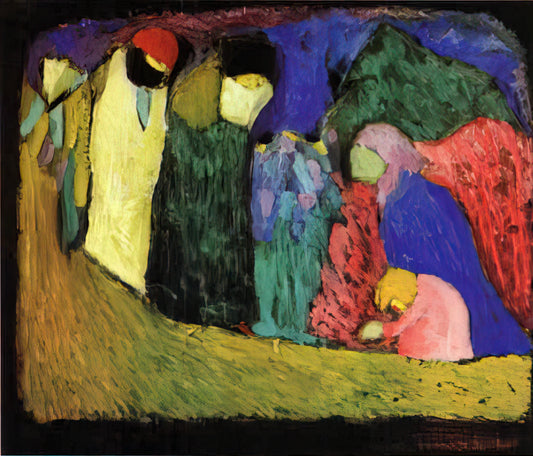 Kandinsky Inspired Art: From Abstract Pioneering to Modern Expression - ENCOUNTER 1908 by Wassily Kandinsky