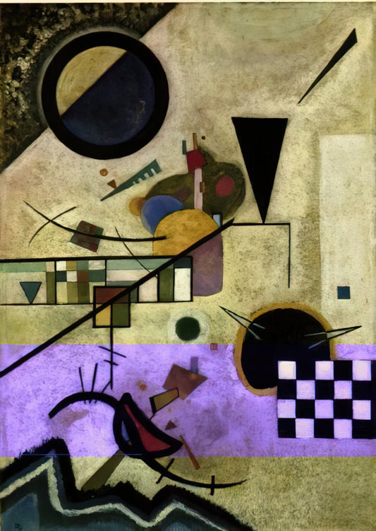 Kandinsky Lithograph for Sale: A Collector's Guide to Authentic Prints - CONTRASTING SOUNDS 1924 by Wassily Kandinsky