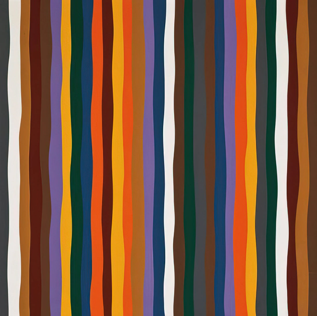 Karl Benjamin Brushed Aluminum Print: The Geometric Master's Metallic Legacy - #20 - 1977 by Karl Benjamin