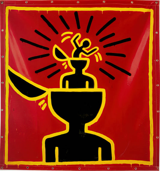 Keith Allen Haring: The Radiant Legacy of Pop Art and Social Activism - UNTITLED 1982 by Keith Haring