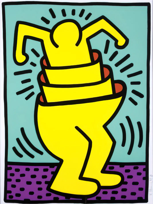 Keith Haring Art Price: A Collector's Guide to Value, Authenticity & Investment - UNTITLED 1989 by Keith Haring