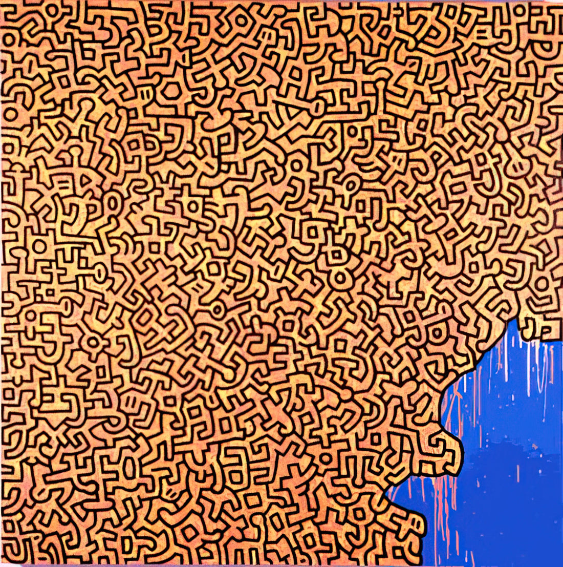 Keith Haring Canvas: The Vibrant Legacy of Street Art on Premium Prints - BRAZIL 1989 by Keith Haring