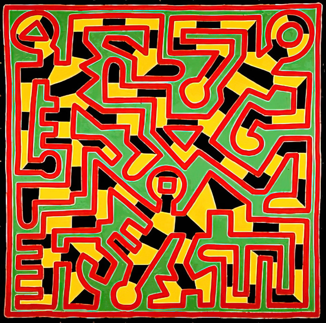 Keith Haring Dancing Man: The Iconic Symbol of Joy, Activism, and Urban Art - UNTITLED 1988 by Keith Haring