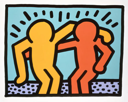Keith Haring Official: The Definitive Guide to the Artist's Legacy and Authentic Prints - BEST BUDDIES 1990 by Keith Haring