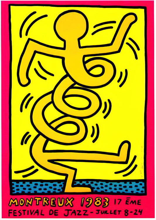 Keith Haring Prints on Etsy: A Collector's Guide to Authenticity, Value, and Museum-Quality Alternatives - MONTREUX 1983 by Keith Haring