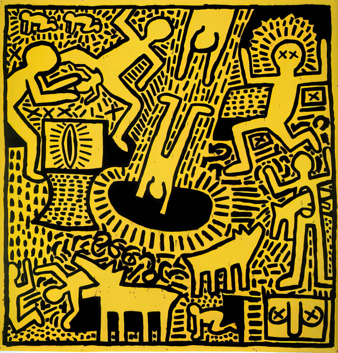Keith Haring Sketches: The Genesis of an Icon's Visual Language - UNTITLED 1981 by Keith Haring