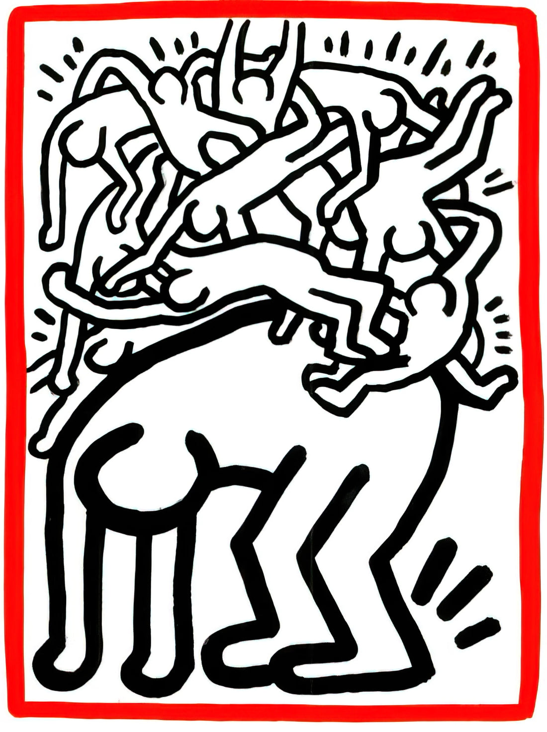 Keith Haring & Vivienne Westwood: A Punk-Art Collaboration That Defined an Era - FIGHT AIDS WORLDWIDE 1990 by Keith Haring