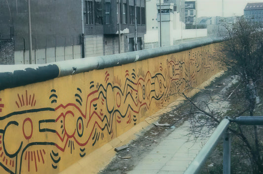 Keith Haring and Alexandra Kolossa: A Curated Exploration of Art, Legacy, and Collecting - BERLIN MURAL 1986 by Keith Haring