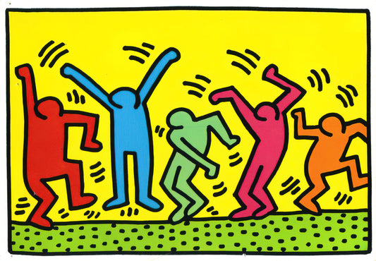 Keith Haringisms: Decoding the Visual Language of an Iconic Artist - UNTITLED DANCE 1987 by Keith Haring