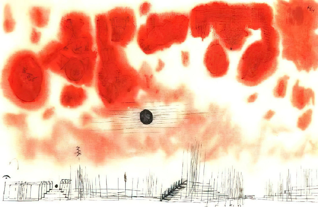 Klee Prints for Sale: A Collector's Guide to Paul Klee's Graphic Art - CLOUDS OVER BOR 1940 by Paul Klee