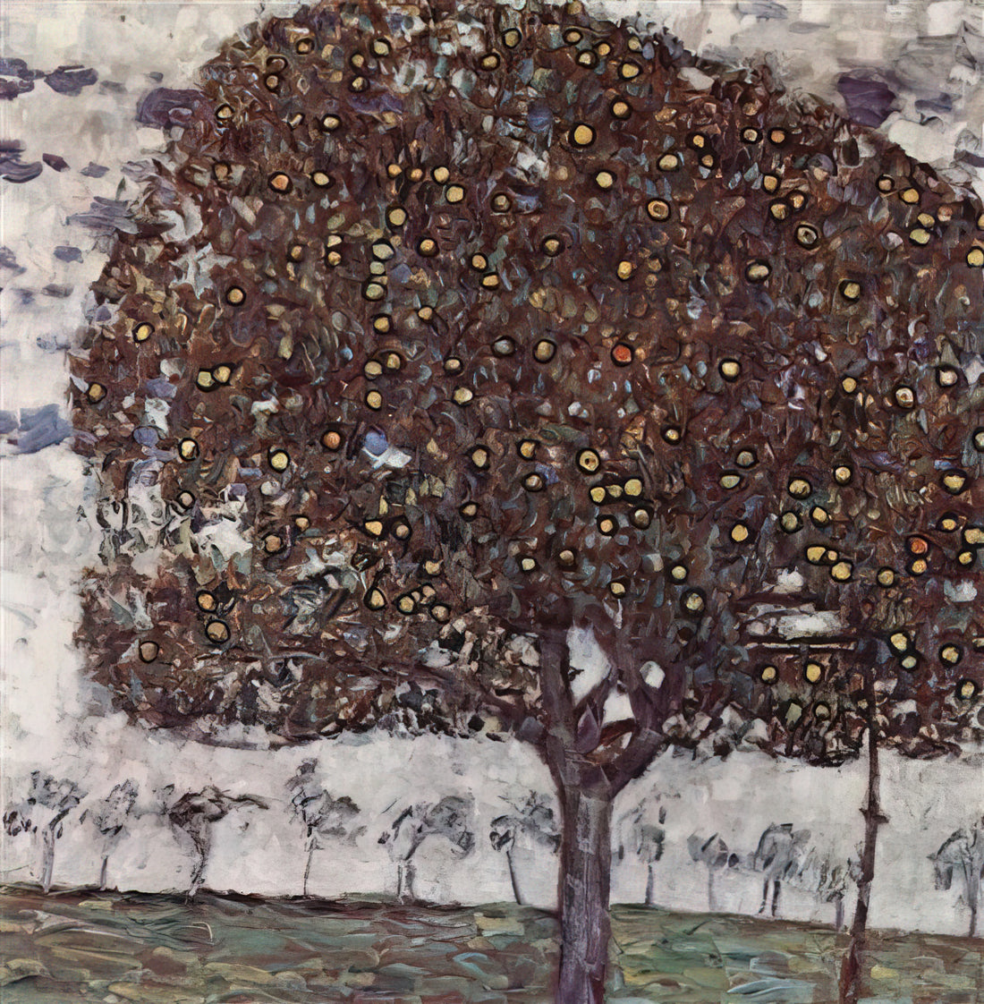 Klimt Danae Poster: The Allure of Gustav Klimt's Golden Masterpiece - APPLE TREE II by Gustav Klimt