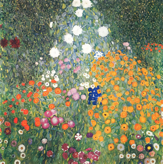 Klimt Drawings for Sale: A Collector's Guide to Authentic Reproductions - FLOWER GARDEN 1907 by Gustav Klimt