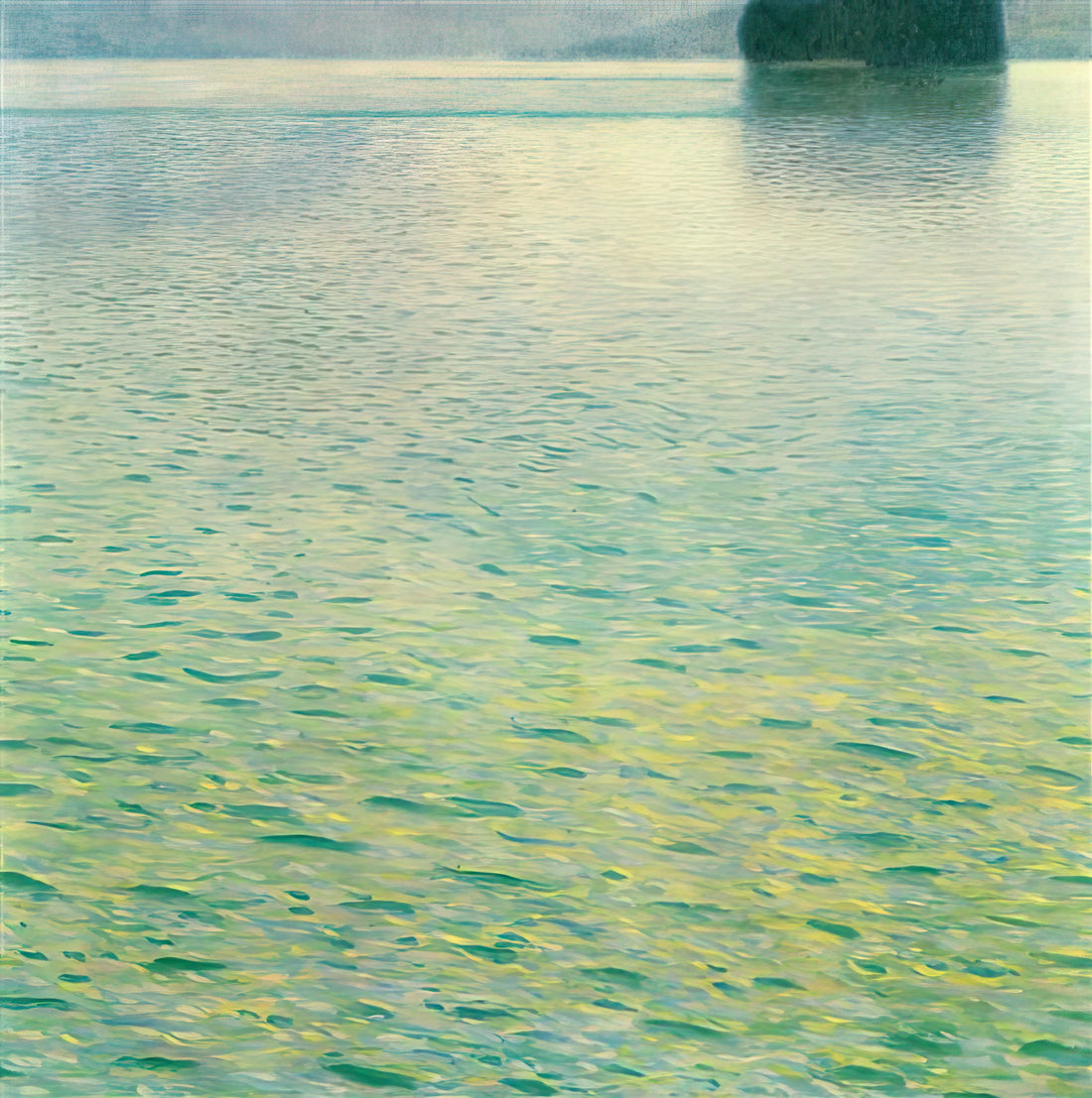 Klimt Goebel: The Artistic Legacy of Gustav Klimt's Garden Paintings - ISLAND IN THE ATTERSEE by Gustav Klimt