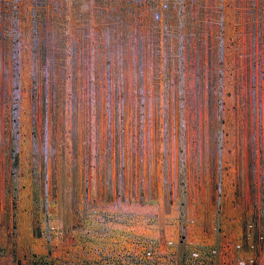 Klimt Secession: The Golden Genius of Vienna's Artistic Rebellion - FIR FOREST I by Gustav Klimt