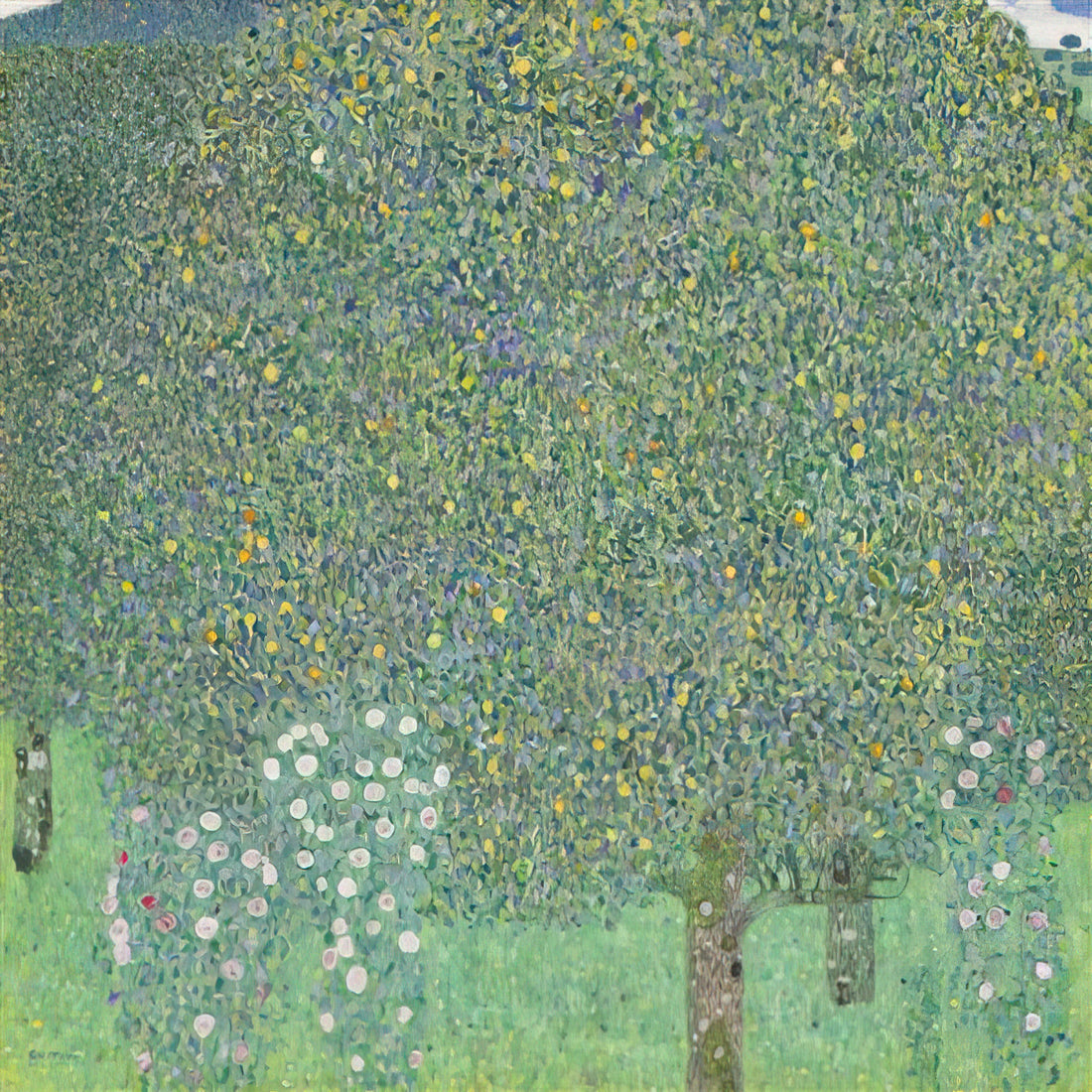 Klimt Tannenwald Print: Exploring Gustav Klimt's Forest Masterpiece - ROSES UNDER THE TREES by Gustav Klimt