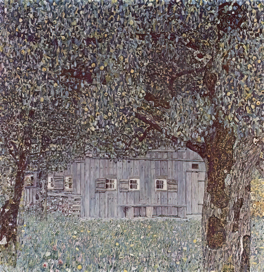 Klimt's Schubert at the Piano: A Masterpiece of Viennese Modernism and Musical Allegory - FARMHOUSE IN UPPER AUSTRIA 1912 by Gustav Klimt