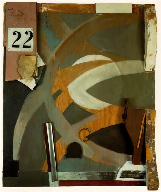 Kurt Schwitters Canvas: The Revolutionary Collage Art of Merz - THE SPRING DOOR 1938 by Kurt Schwitters