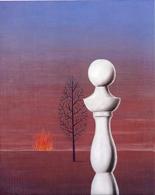L'Embellie Magritte: Decoding the Surrealist Master's Vision of Hope and Mystery - FASHIONABLE PEOPLE 1950 by Rene Magritte